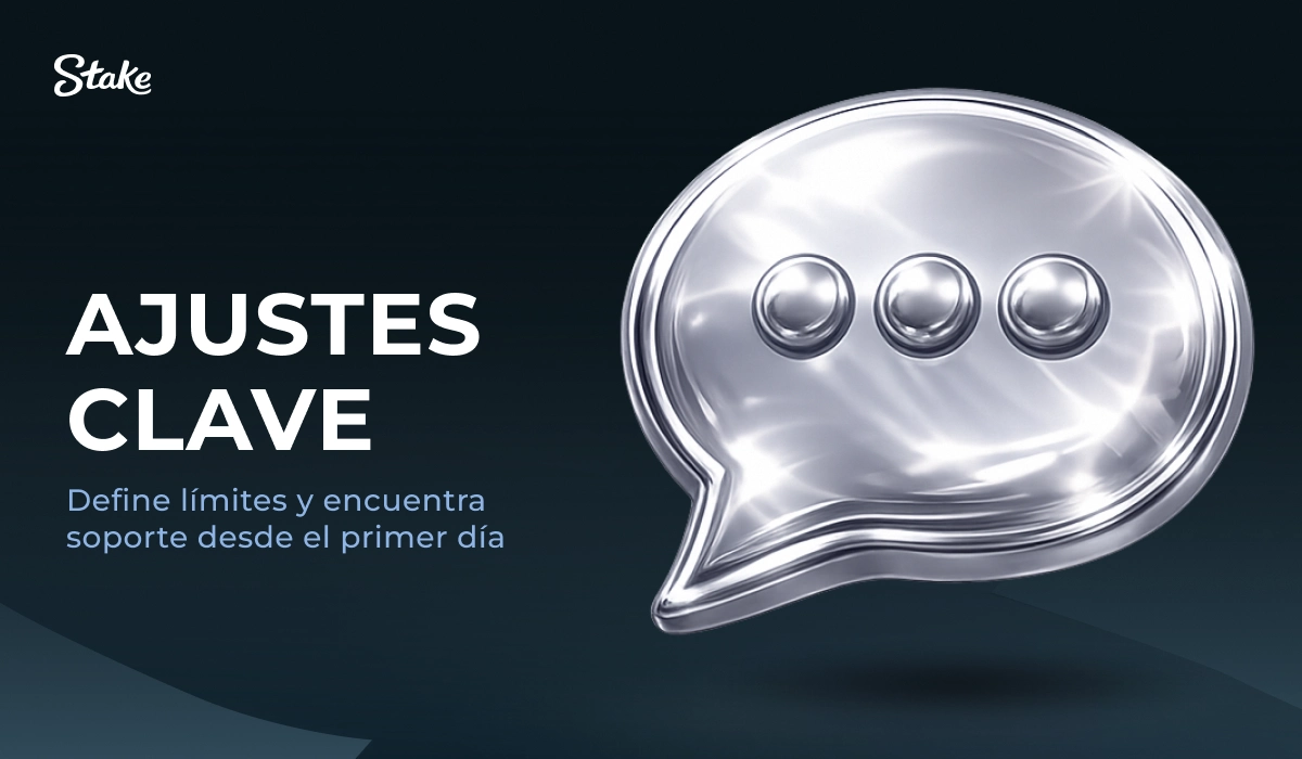 Stake casino online: ajustes clave y configuración de cuenta, icono de chat metálico.