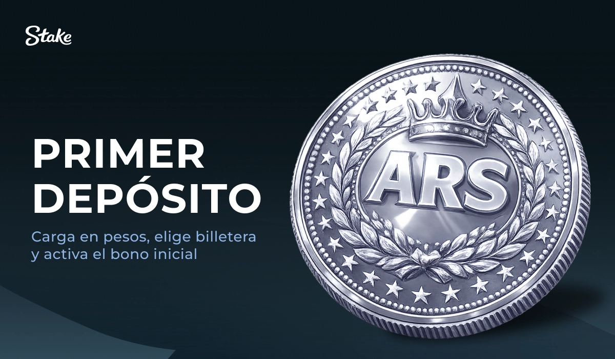 Stake casino online Argentina: primer depósito en ARS, moneda plateada y recarga de saldo.