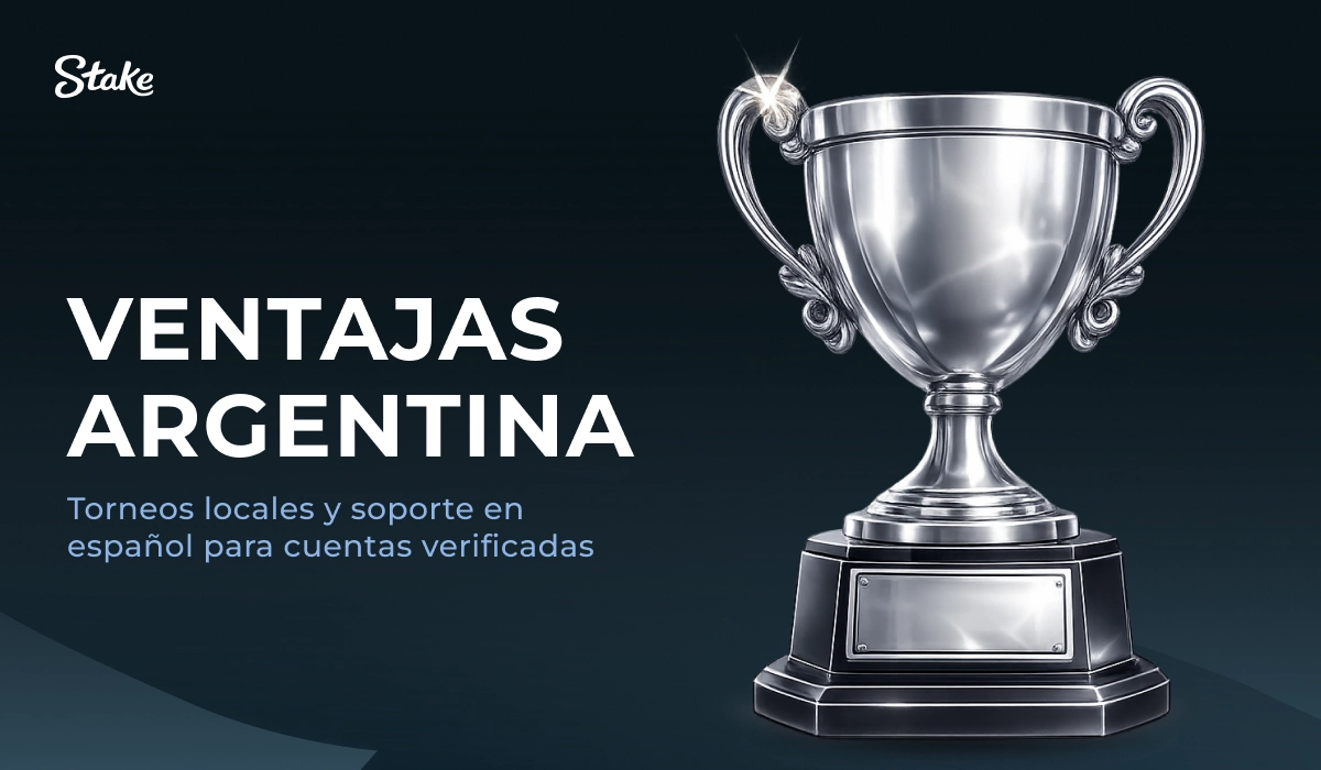 Stake: trofeo plateado, tarjeta 'Ventajas Argentina'